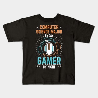 Computer Science Major Computer Scientist Gamer Kids T-Shirt